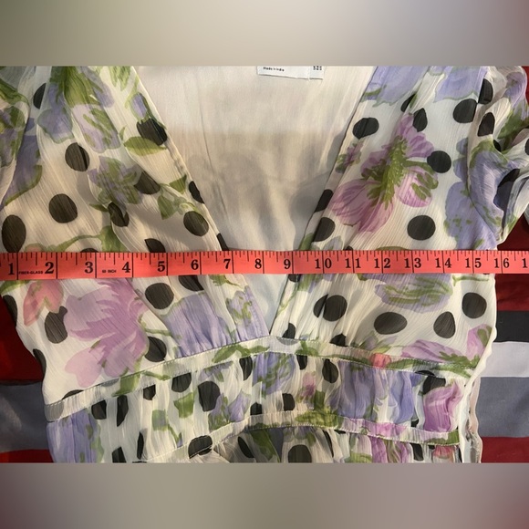 ASOS DESIGN Tall Floral Polka Dot Maxi Dress – Size US 4 (EU 36, UK 8) - Picture 8 of 10